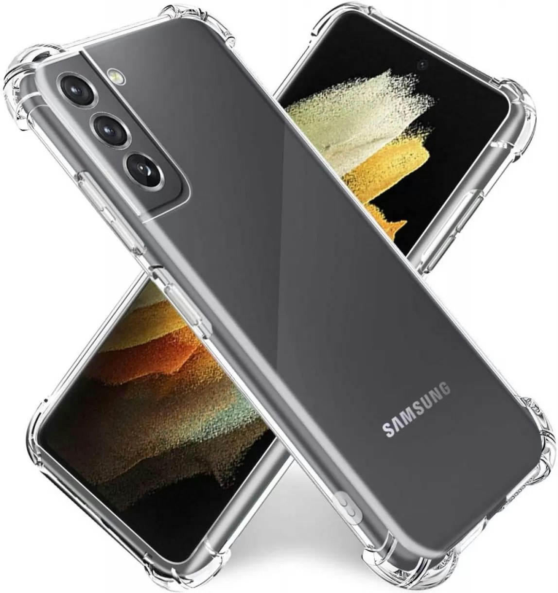 Samsung S23 -Silikonskal Shockproof Transparent