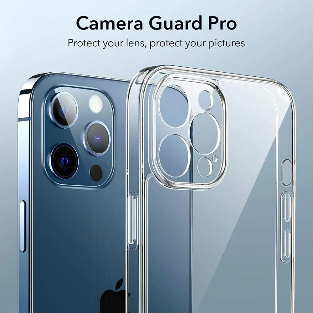 Stöttåligt Transparent Silikon Skal Solid® Kamera Skydd iPhone 14/14 Pro Max