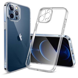 Kopia iPhone 12 - Stöttåligt Transparent Silikon Skal Solid® Kameraskydd