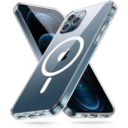 iPhone 15 Pro Max - Magsafe Stötdämpande Silikon skal Transparent