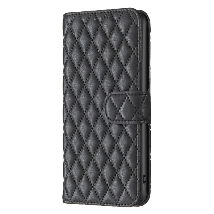 Samsung S23 - Fodral läder Quilted Diamond Svart