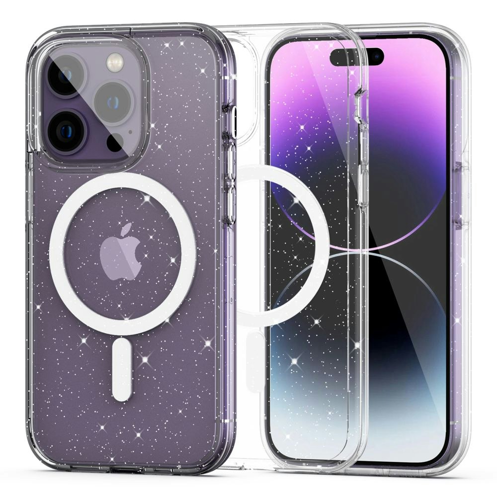iPhone 14 Pro Max - Magsafe Skal Transparent Glitter