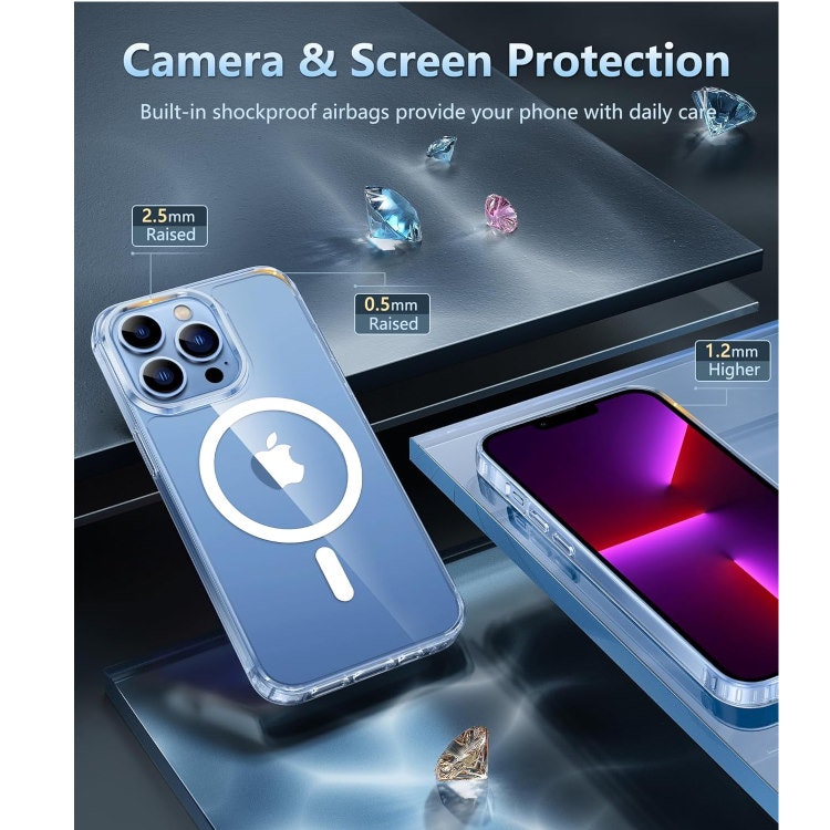 iPhone 15 Pro - Skal MagSafe Stötdämpande Transparent