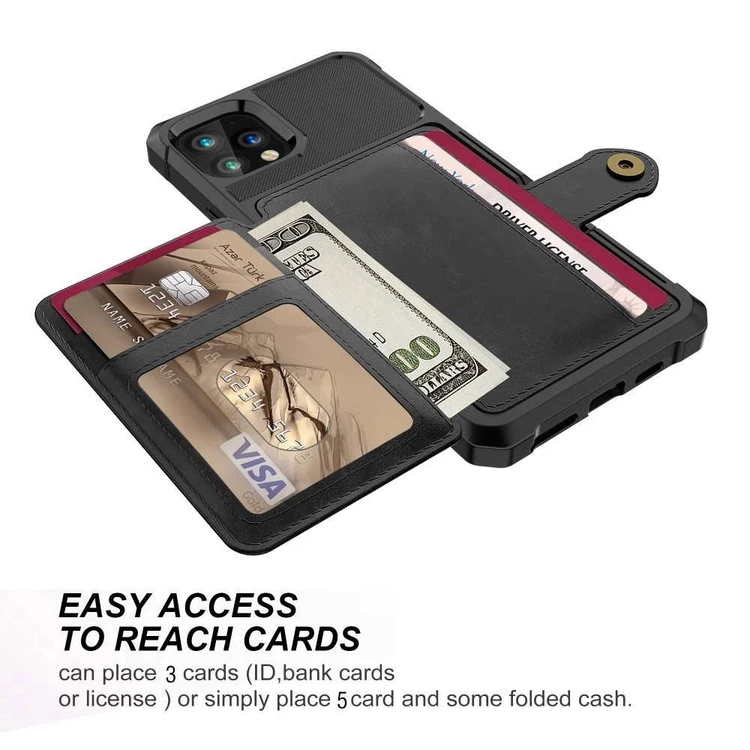 Premium Stöttåligt Skal korthållare Solid® iPhone 13/13 Pro/ Pro Max