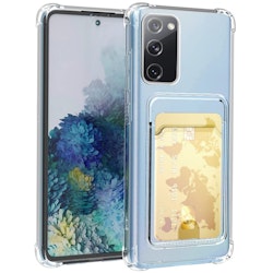 Samsung A53 - Transparent Silikon Skal Kortfack Nordic® Extra förstärkt