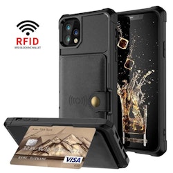 Premium Stöttåligt Skal korthållare Solid® iPhone 13/13 Pro/ Pro Max