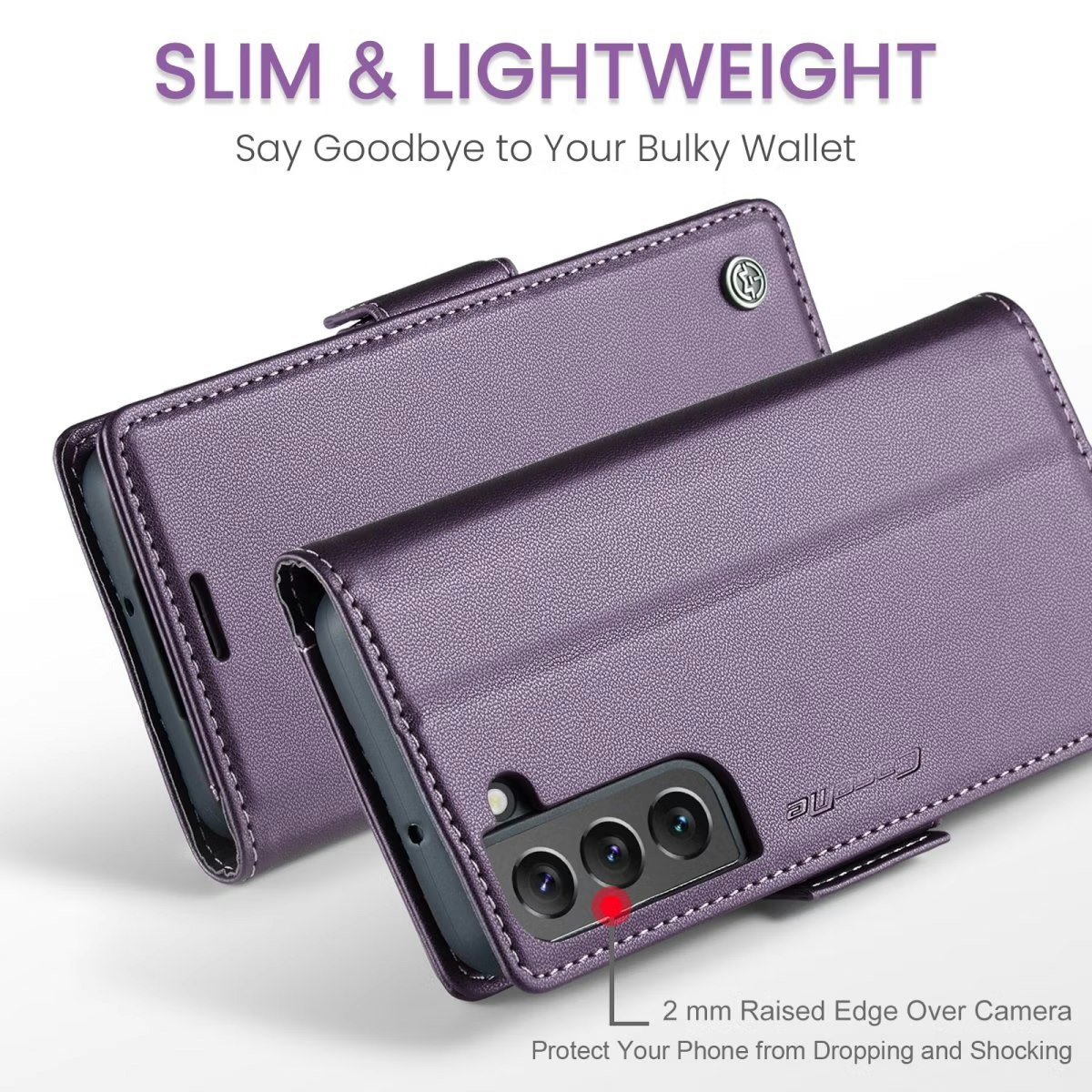Samsung S24 - Fodral 4-FACK Premium CaseMe® Lila