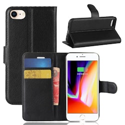 iPhone 7/8/SE - Mobilfodral 3-FACK Klassiskt Svart