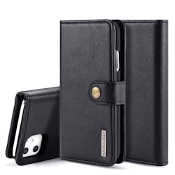 iPhone 11 - DG.MING® 2in1 Magnet Läder Fodral Svart