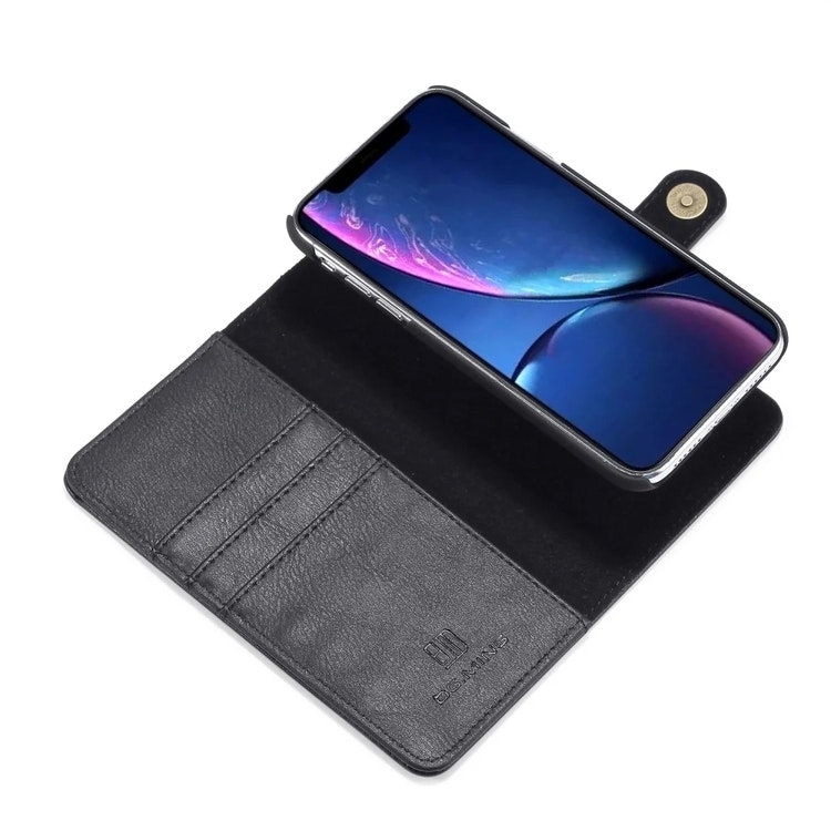 iPhone 11 - DG.MING® 2in1 Magnet Läder Fodral Svart