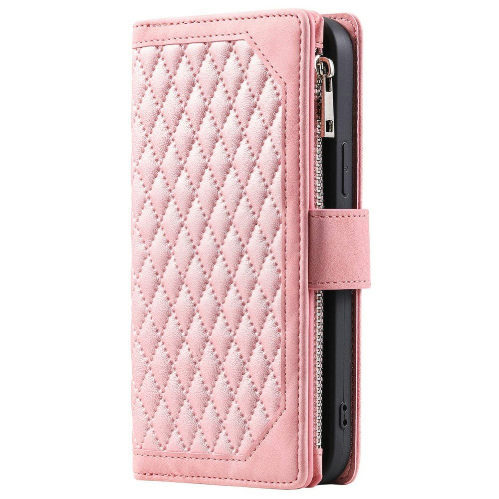 iPhone X/XS - Fodral Multifunktionellt Solid® Läder Roséguld