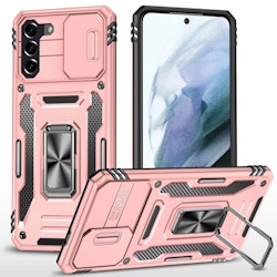 Samsung S21 FE - Skal CamShield / Kameraskydd Ringhållare Roséguld