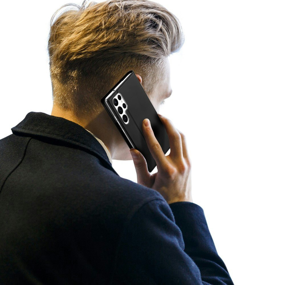Samsung S23 Ultra - DUX DUCIS® Ultra Slim Läder Fodral Svart