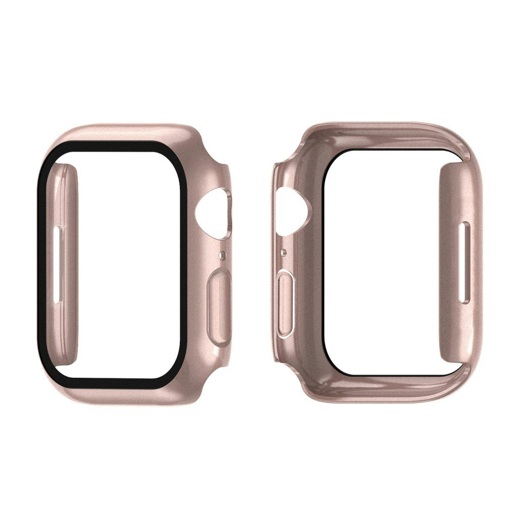 Heltäckande Skal Härdat Glas Apple Watch 38/40/42/44 mm Roséguld