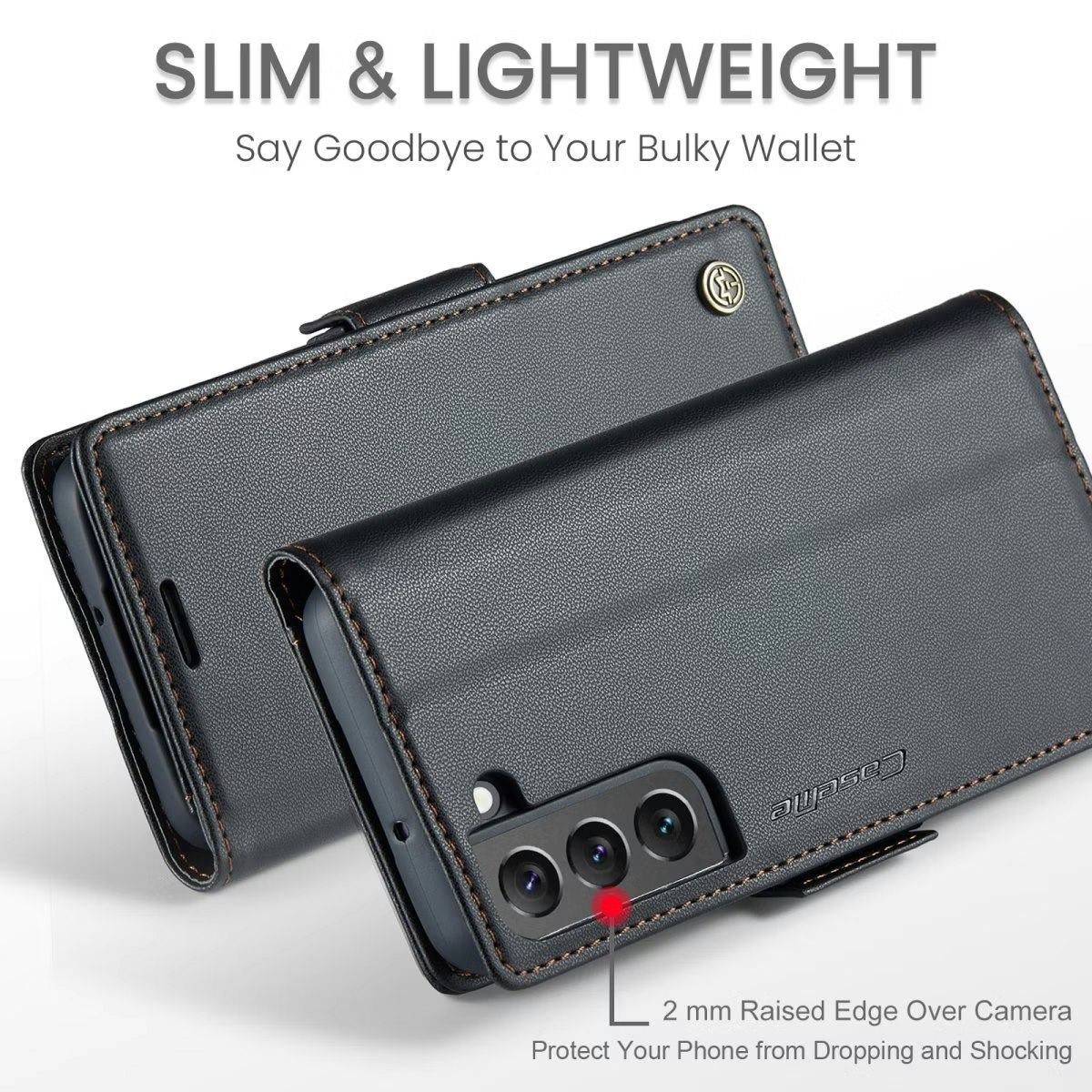 Samsung S22 - Fodral 4-FACK Premium CaseMe® Svart