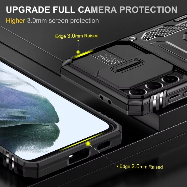 Samsung S21 - Skal CamShield / Kameraskydd Ringhållare Svart