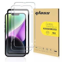 iPhone 16 Pro Max - (2-Pack) Skärmskydd Premium med Installationsram