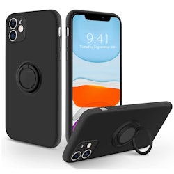 iPhone 11 - Stöttåligt Skal Ringhållare CamShield Svart