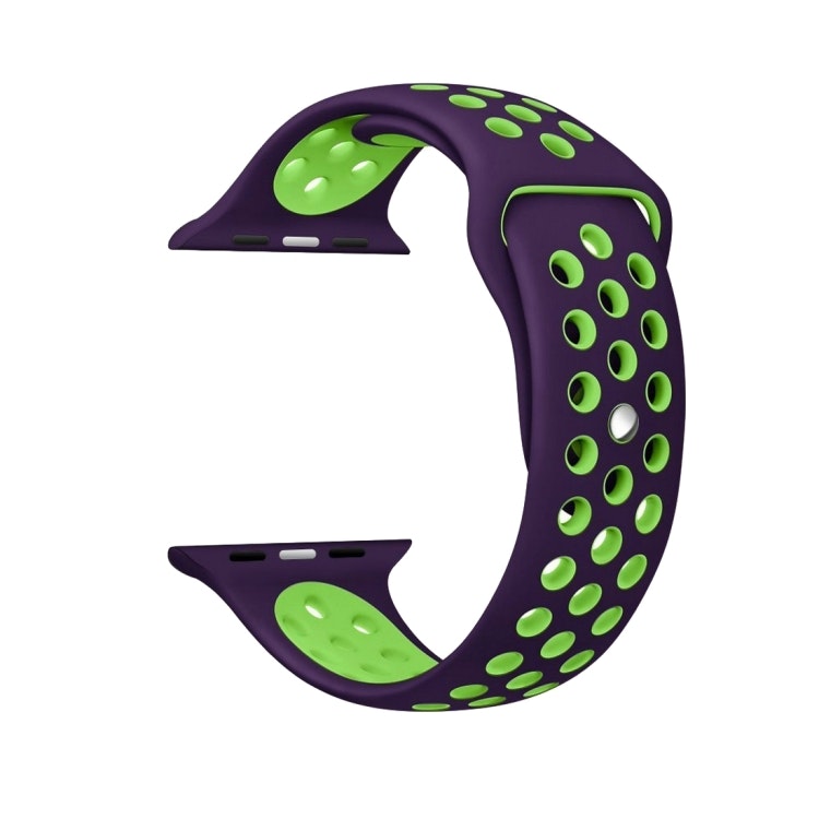 Silikon Armband Apple Watch 38/40 mm Silikonarmband Lila/Grön