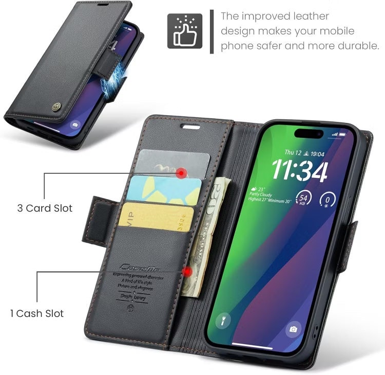iPhone 15 - Fodral Premium 4-FACK CaseMe Svart