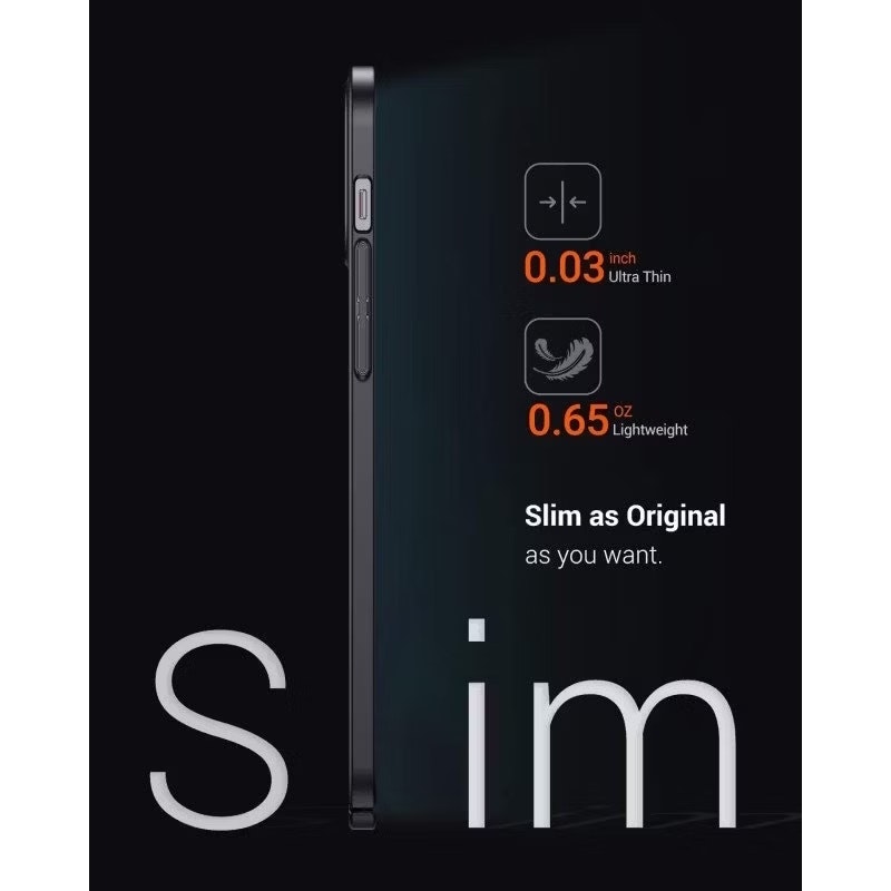 iPhone 11 - Ultratunt Stöttåligt Skal Gummibelagt Mattsvart