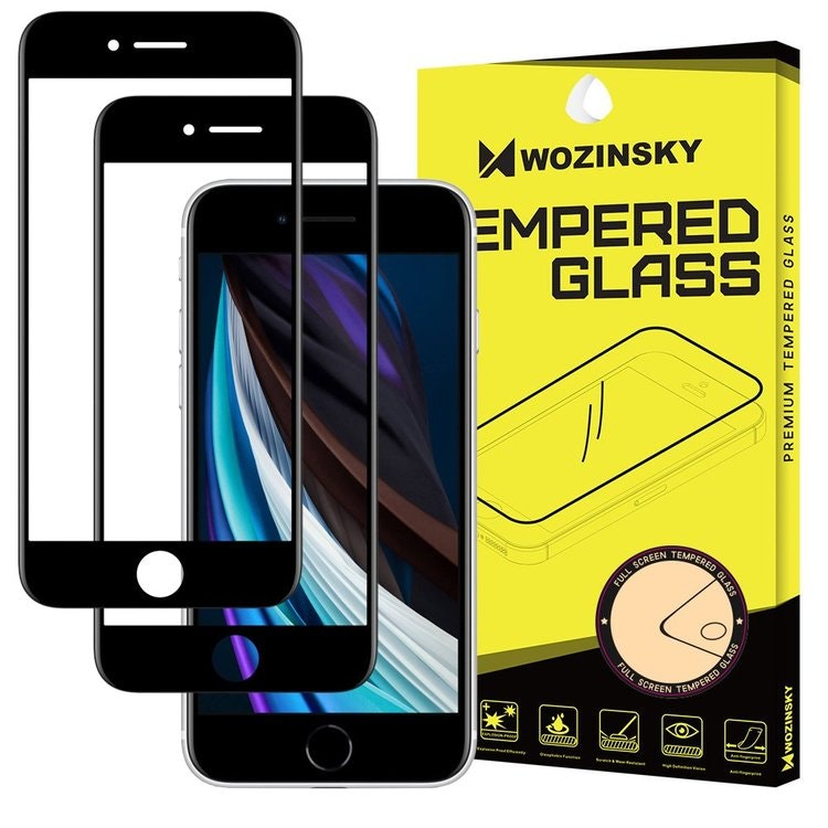 (2-Pack) Heltäckande Skärmskydd iPhone 7/8/SE 2020