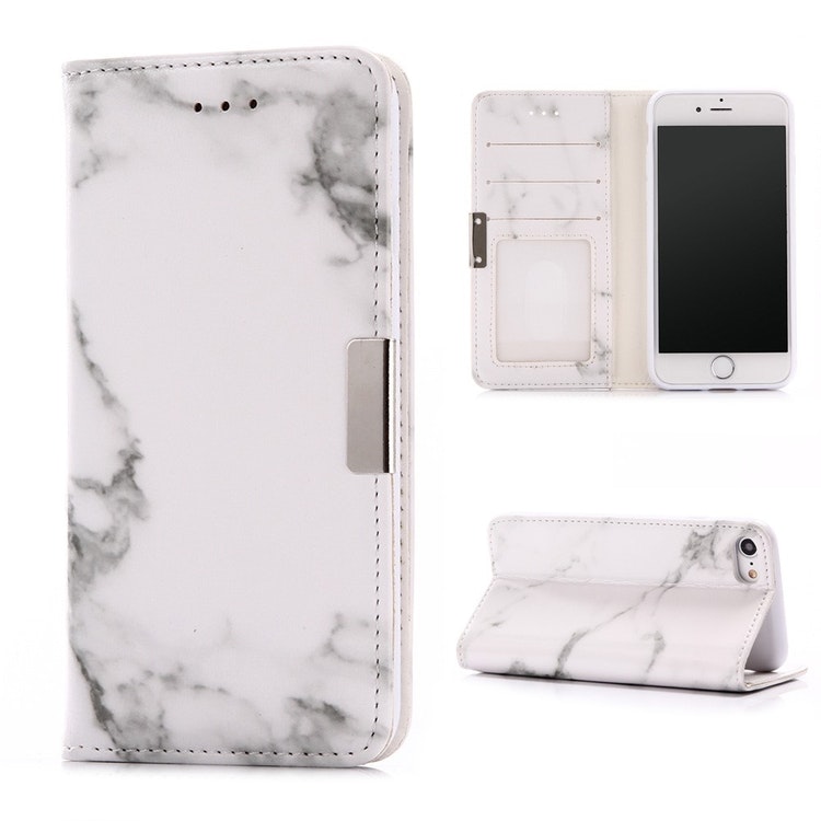 iPhone 7/8/SE - Solid® Marmor Fodral Vit