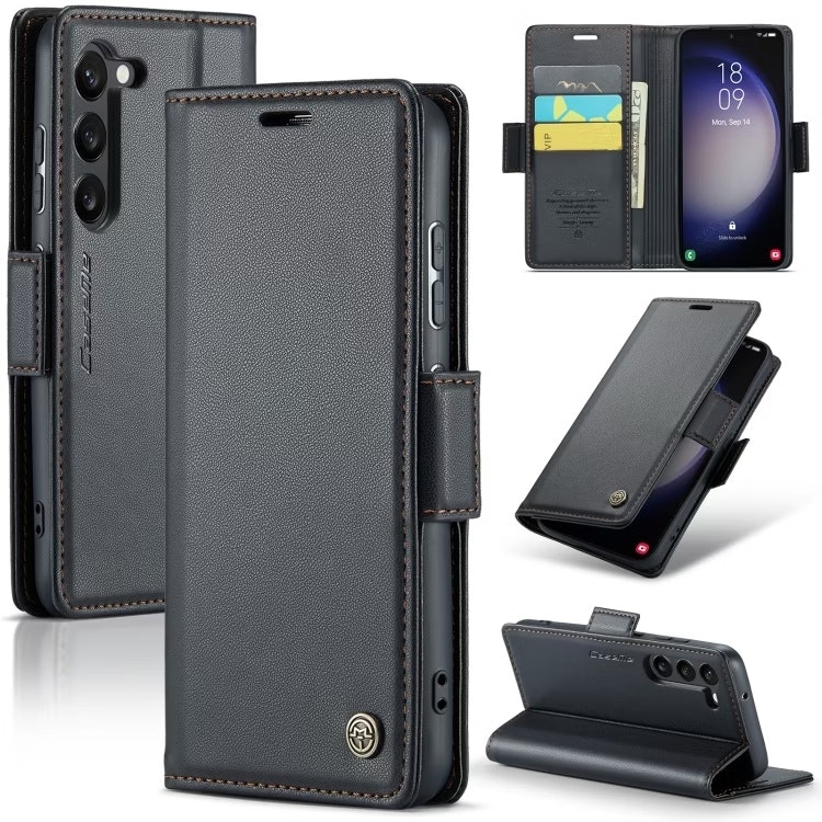 Samsung S23 - Fodral 4-FACK Premium CaseMe® Svart