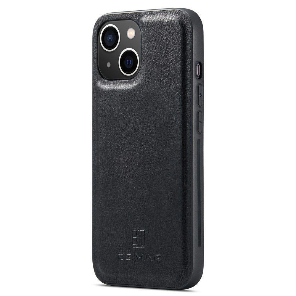 iPhone 14 - DG.MING® 2in1 Magnet Läder Fodral Svart