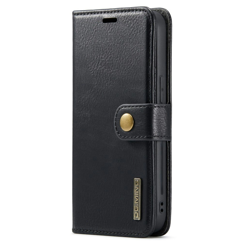 iPhone 14 - DG.MING® 2in1 Magnet Läder Fodral Svart