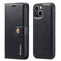 iPhone 14 - DG.MING® 2in1 Magnet Läder Fodral Svart