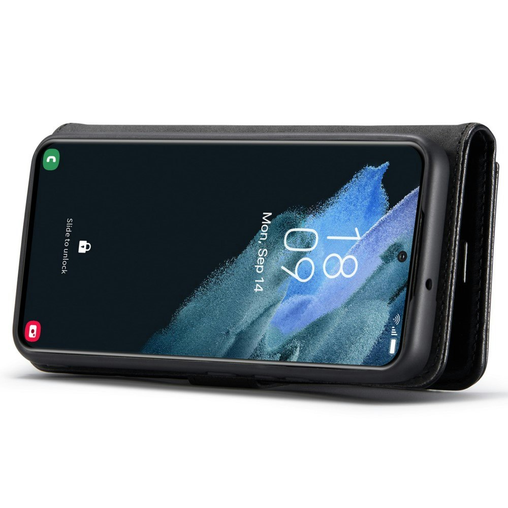 Samsung S22 - DG.MING® 2in1 Magnet Läder Fodral Svart