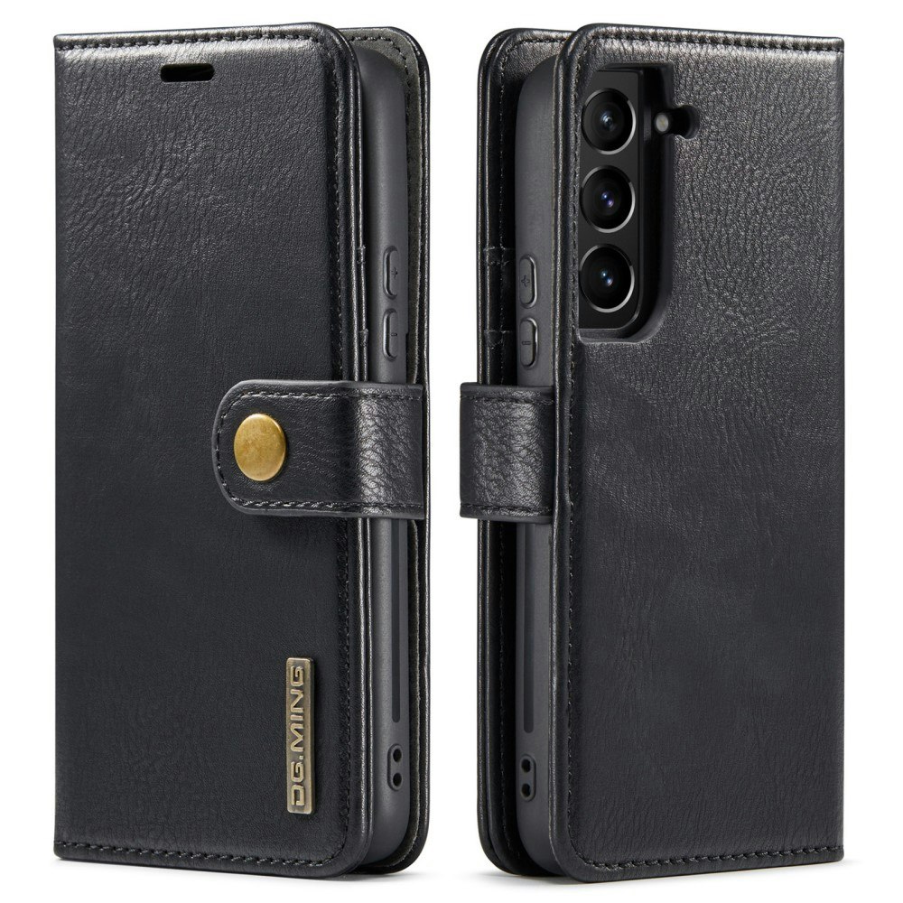 Samsung S22 - DG.MING® 2in1 Magnet Läder Fodral Svart