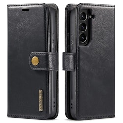 Samsung S22 - DG.MING® 2in1 Magnet Läder Fodral Svart