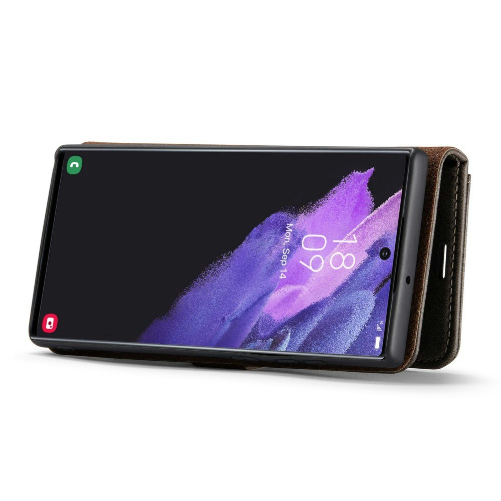 Samsung S23 Ultra - DG.MING® 2in1 Magnet Läder Fodral Grå