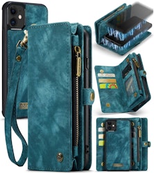 iPhone 11 - CaseMe® 2in1 Magnet Plånboksfodral Blå