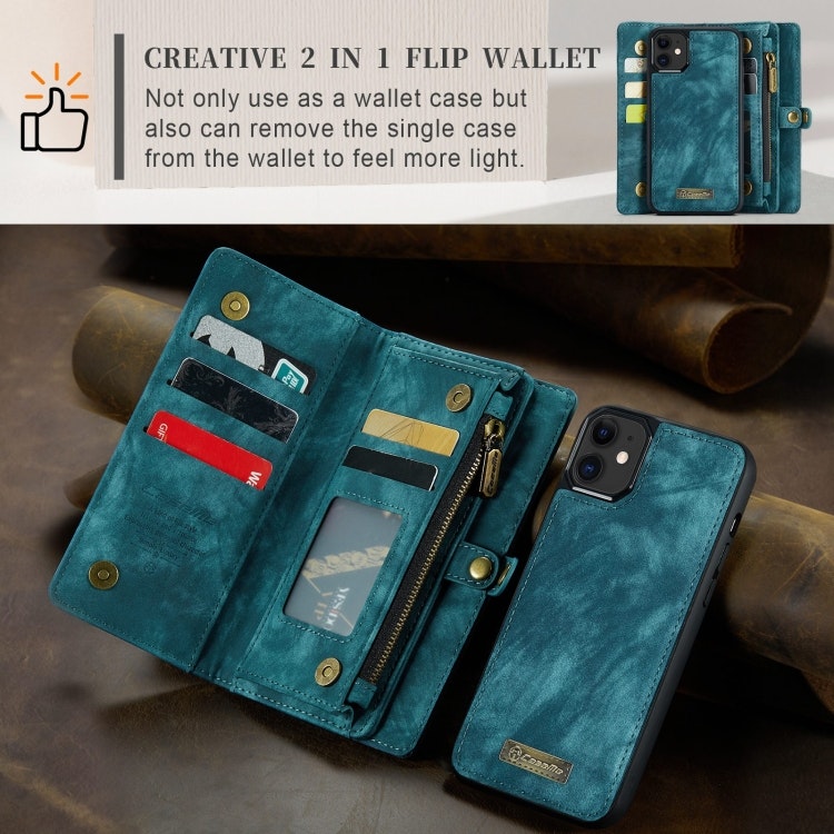 iPhone 11 - CaseMe® 2in1 Magnet Plånboksfodral Blå