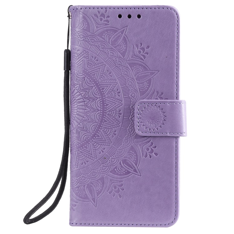 Samsung S21 - Praktiskt Fodral Mandala Kortfack Lila