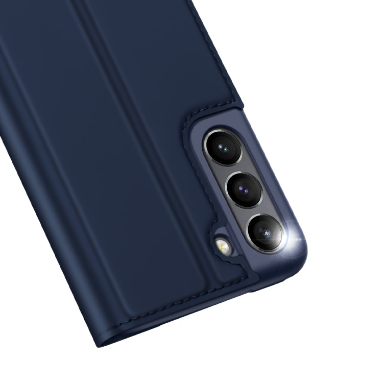 Samsung S21 FE - DUX DUCIS® Slim Läder Fodral Blå