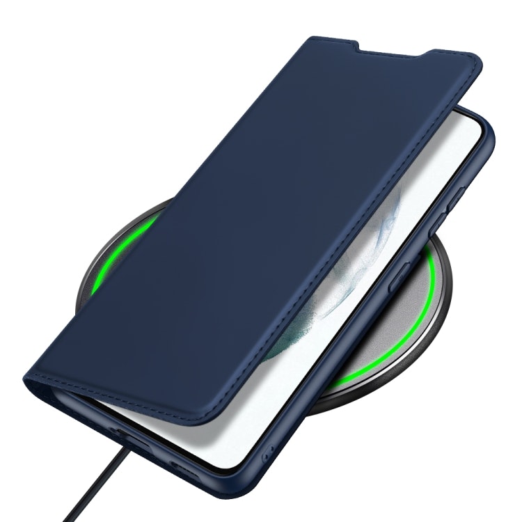 Samsung S21 FE - DUX DUCIS® Slim Läder Fodral Blå