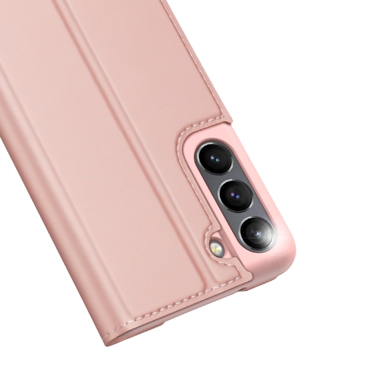 Samsung S21 FE- DUX DUCIS® Slim Pro Läder Fodral Roséguld