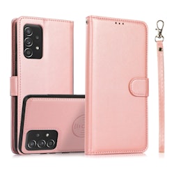 Samsung A52/A52s - 2in1 Magnet Läder Fodral Roséguld