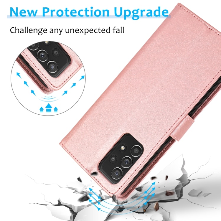 Samsung A52/A52s - 2in1 Magnet Läder Fodral Roséguld