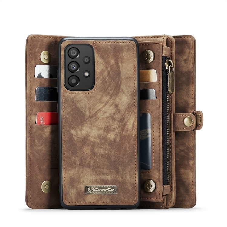 Samsung A53 - CaseMe® 2in1 Magnet Plånboksfodral Brun
