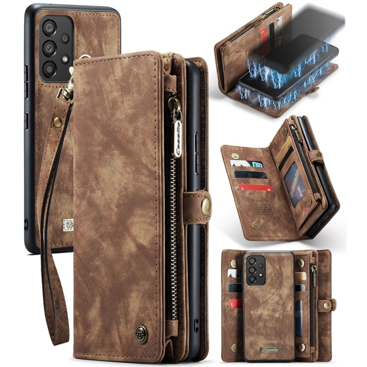 Samsung A53 - CaseMe® 2in1 Magnet Plånboksfodral Brun