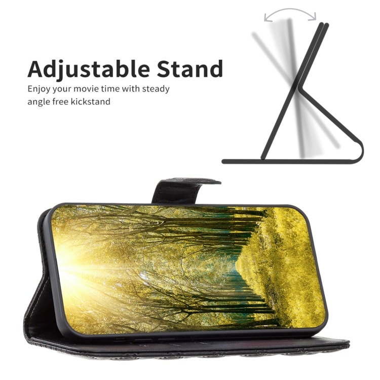 Samsung S21 - Praktiskt Fodral 4-FACK Mönster Svart