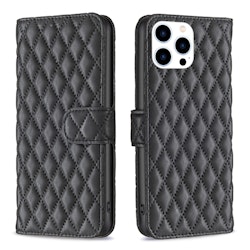 iPhone 15 Pro - Fodral 4-FACK Motiv Diamond Svart