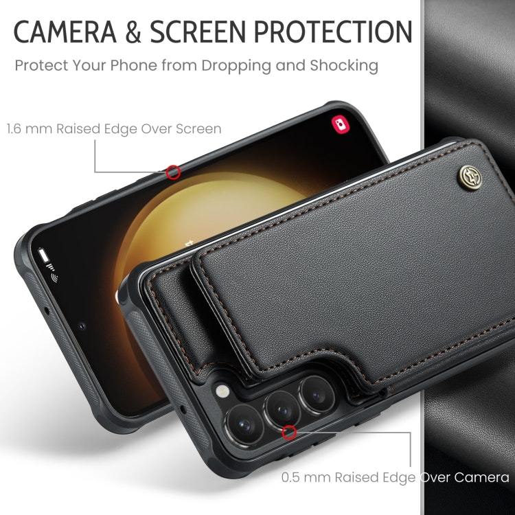Samsung S23 - Skal 4-FACK RFID Skyddat CaseMe® Svart