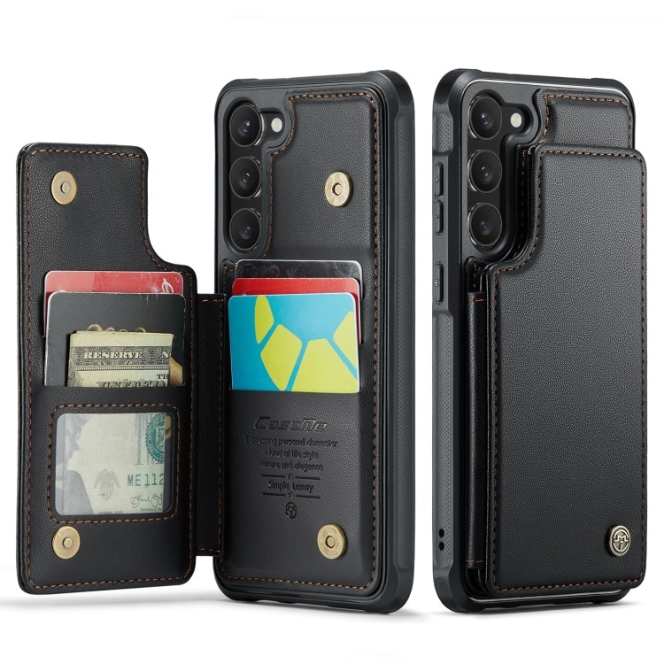 Samsung S23 - Skal 4-FACK RFID Skyddat CaseMe® Svart