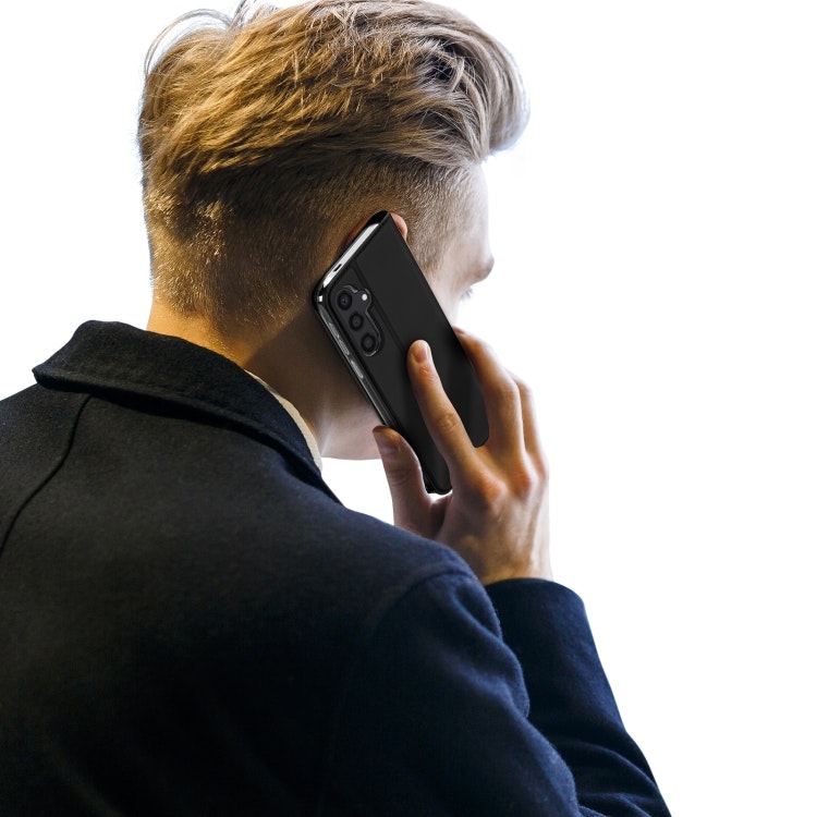 Samsung S24 - DUX DUCIS® Slim Läder Fodral Svart